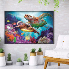 Load image into Gallery viewer, Undersea Turtles 30*40CM(Canvas) Full Round Drill Diamond Painting