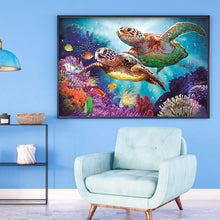Load image into Gallery viewer, Undersea Turtles 30*40CM(Canvas) Full Round Drill Diamond Painting