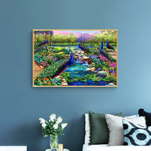Load image into Gallery viewer, Flowers And Peacocks 40*30CM(Canvas) Full Round Drill Diamond Painting