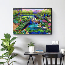 Load image into Gallery viewer, Flowers And Peacocks 40*30CM(Canvas) Full Round Drill Diamond Painting
