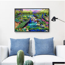 Load image into Gallery viewer, Flowers And Peacocks 40*30CM(Canvas) Full Round Drill Diamond Painting