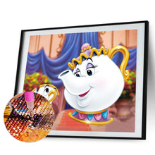 Load image into Gallery viewer, Cartoon Teapot 40*30CM(Canvas)-Full Round Drill Diamond Painting