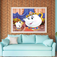 Load image into Gallery viewer, Cartoon Teapot 40*30CM(Canvas)-Full Round Drill Diamond Painting