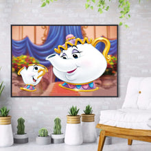 Load image into Gallery viewer, Cartoon Teapot 40*30CM(Canvas)-Full Round Drill Diamond Painting