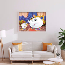 Load image into Gallery viewer, Cartoon Teapot 40*30CM(Canvas)-Full Round Drill Diamond Painting