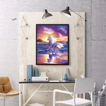 Load image into Gallery viewer, White Horse 30*40CM(Canvas) Full Round Drill Diamond Painting