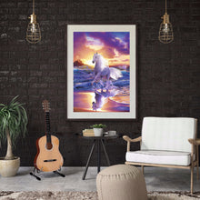 Load image into Gallery viewer, White Horse 30*40CM(Canvas) Full Round Drill Diamond Painting