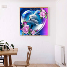 Load image into Gallery viewer, Couple Dolphins 30*30CM(Canvas) Full Round Drill Diamond Painting