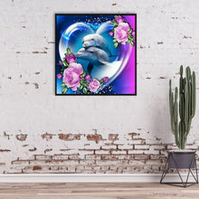 Load image into Gallery viewer, Couple Dolphins 30*30CM(Canvas) Full Round Drill Diamond Painting