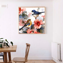Load image into Gallery viewer, Flowers Birds 30*30CM(Canvas) Full Round Drill Diamond Painting