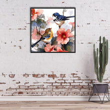 Load image into Gallery viewer, Flowers Birds 30*30CM(Canvas) Full Round Drill Diamond Painting