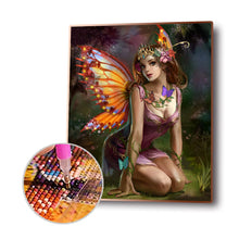 Load image into Gallery viewer, Butterfly Fairy Girl 30*40CM(Canvas) Full Round Drill Diamond Painting