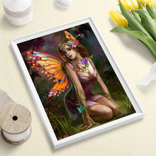 Load image into Gallery viewer, Butterfly Fairy Girl 30*40CM(Canvas) Full Round Drill Diamond Painting