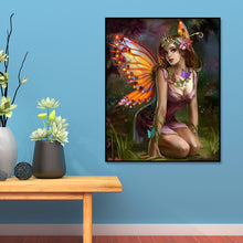 Load image into Gallery viewer, Butterfly Fairy Girl 30*40CM(Canvas) Full Round Drill Diamond Painting