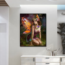 Load image into Gallery viewer, Butterfly Fairy Girl 30*40CM(Canvas) Full Round Drill Diamond Painting