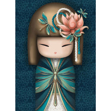 Load image into Gallery viewer, Kokeshi Doll 30*40CM(Canvas) Full Round Drill Diamond Painting