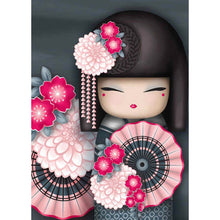 Load image into Gallery viewer, Kokeshi Doll 30*40CM(Canvas) Full Round Drill Diamond Painting