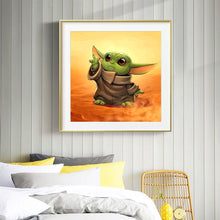 Load image into Gallery viewer, Cute Yoda 30x30cm(canvas) full round drill diamond painting