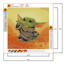 Load image into Gallery viewer, Cute Yoda 30x30cm(canvas) full round drill diamond painting