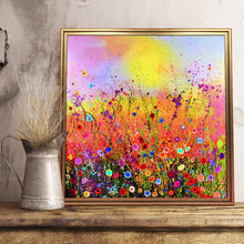 Load image into Gallery viewer, Color Flower Field 30*30CM(Canvas) Full Round Drill Diamond Painting