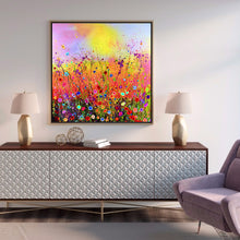 Load image into Gallery viewer, Color Flower Field 30*30CM(Canvas) Full Round Drill Diamond Painting