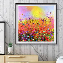 Load image into Gallery viewer, Color Flower Field 30*30CM(Canvas) Full Round Drill Diamond Painting