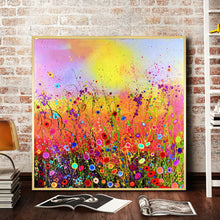 Load image into Gallery viewer, Color Flower Field 30*30CM(Canvas) Full Round Drill Diamond Painting