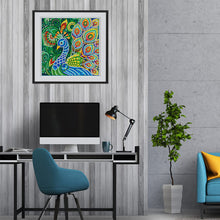 Load image into Gallery viewer, Peafowl 30*30CM(Canvas) Special Shaped Drill Diamond Painting
