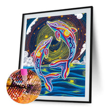 Load image into Gallery viewer, Dolphin 30*40CM(Canvas) Special Shaped Drill Diamond Painting