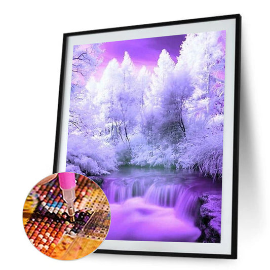 Fascinating Nature 30x40cm(canvas) full round drill diamond painting