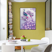Load image into Gallery viewer, Peacock 30x40cm(canvas) partial special shaped drill diamond painting