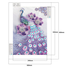 Load image into Gallery viewer, Peacock 30x40cm(canvas) partial special shaped drill diamond painting