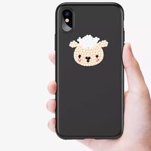 Load image into Gallery viewer, 12pcs Colorful Animal Head Self-adhesive Rhinestone Painting Kit Stickers