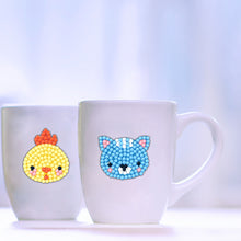 Load image into Gallery viewer, 12pcs DIY Painting Kit Color Animal Head Self-adhesive Rhinestone Sticker