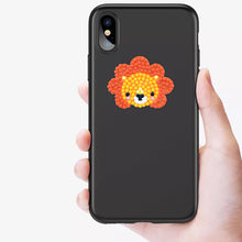 Load image into Gallery viewer, 12pcs DIY Painting Kit Color Animal Head Self-adhesive Rhinestone Sticker