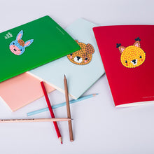 Load image into Gallery viewer, 12pcs DIY Painting Kit Color Animal Head Self-adhesive Rhinestone Sticker