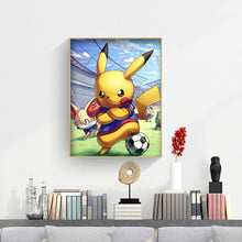 Load image into Gallery viewer, Pikachu And Football 30*40CM(Canvas)-Full Round Drill Diamond Painting