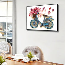 Load image into Gallery viewer, Quilted Paper Stripes Tool Set Bike Flower DIY Quilling Paper Painting Kit
