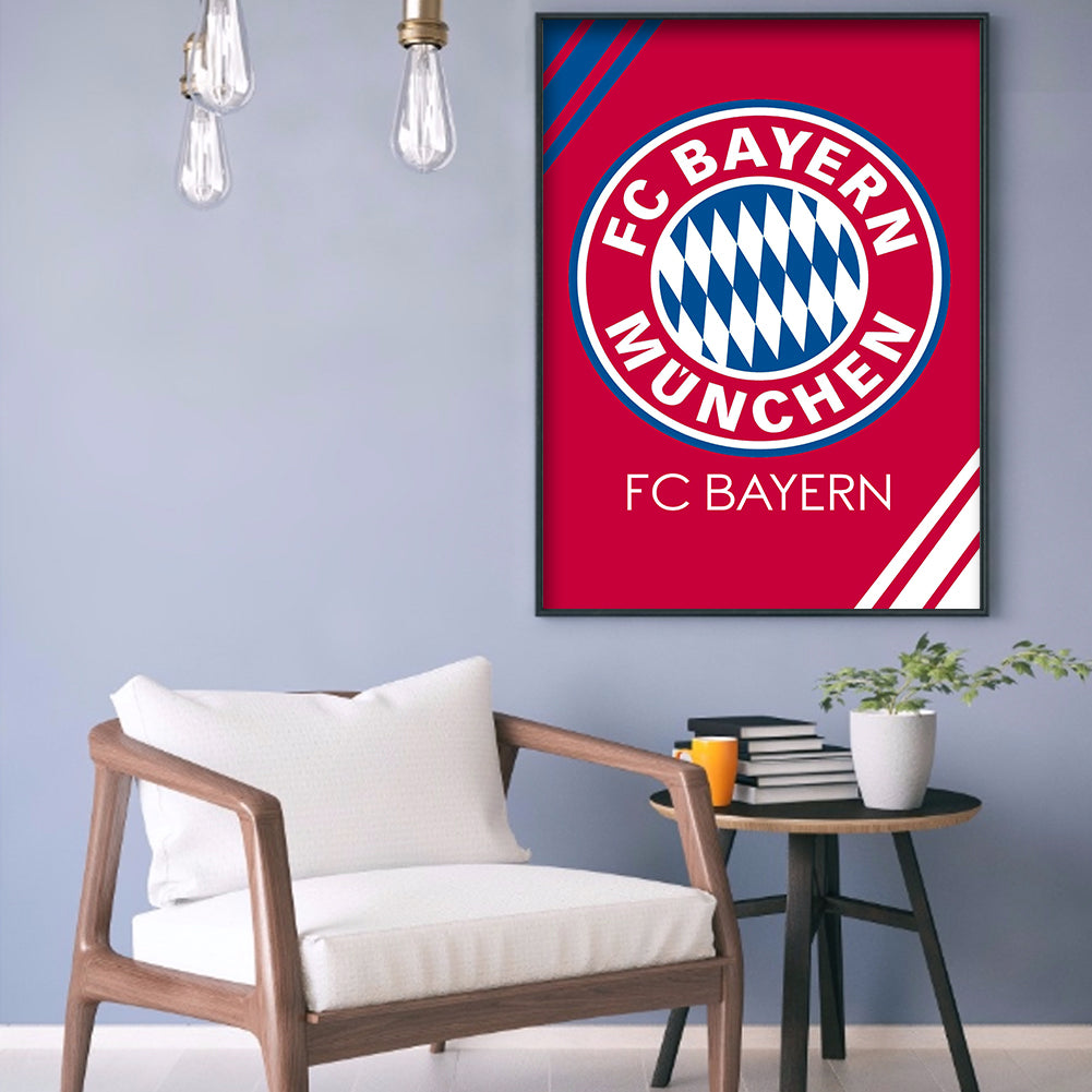 Fc Bayern Munich 30*40CM(Canvas)-Full Round Drill Diamond Painting