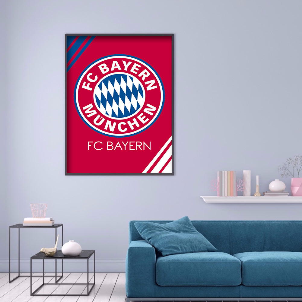 Fc Bayern Munich 30*40CM(Canvas)-Full Round Drill Diamond Painting