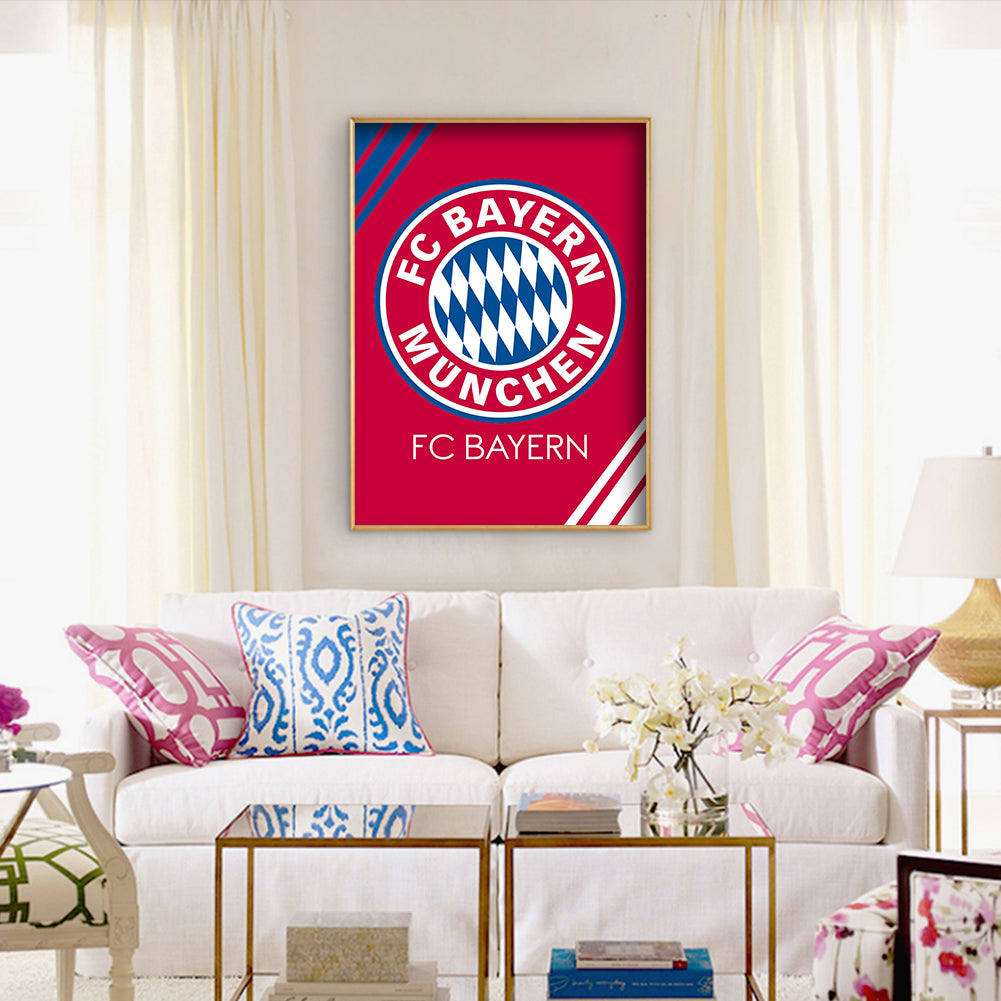 Fc Bayern Munich 30*40CM(Canvas)-Full Round Drill Diamond Painting