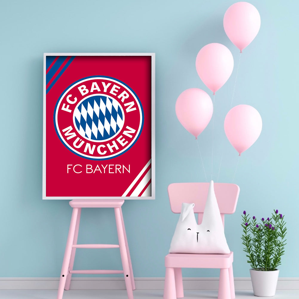 Fc Bayern Munich 30*40CM(Canvas)-Full Round Drill Diamond Painting