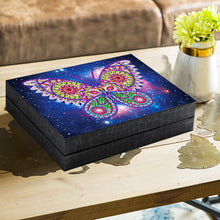Load image into Gallery viewer, Starry Sky Butterfly Jewelry Box Special-Shaped Diamond Painting Container