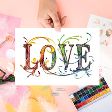 Load image into Gallery viewer, Artwork DIY Quilling Paper Stripes Templates Tool Set Love Handmade Craft