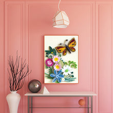 Load image into Gallery viewer, Paper Quilling Tool Set DIY Butterfly Flower Tweezers Ruler Rolling Pen Kit