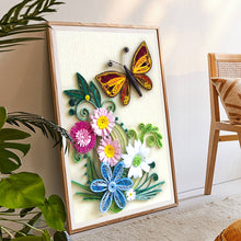 Load image into Gallery viewer, Paper Quilling Tool Set DIY Butterfly Flower Tweezers Ruler Rolling Pen Kit