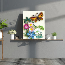 Load image into Gallery viewer, Paper Quilling Tool Set DIY Butterfly Flower Tweezers Ruler Rolling Pen Kit