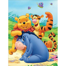 Load image into Gallery viewer, Color Cute Animation Bear Tiger 30*40CM(Canvas)-Full Round Drill Diamond Painting