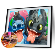 Load image into Gallery viewer, Cartoon Koala Dog 40*30CM(Canvas)-Full Round Drill Diamond Painting