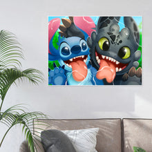 Load image into Gallery viewer, Cartoon Koala Dog 40*30CM(Canvas)-Full Round Drill Diamond Painting